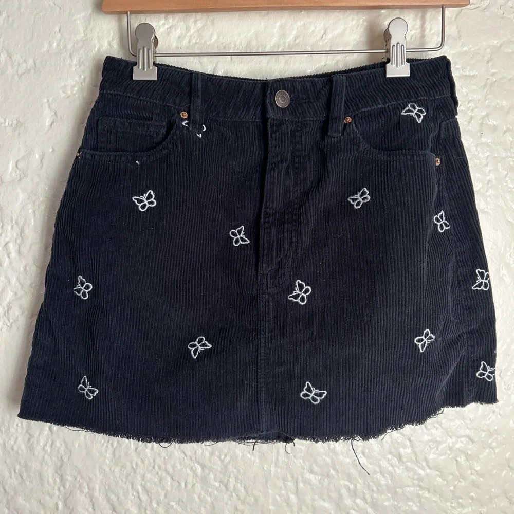 PacSun Black butterfly Mini Skirt‎ Casual size Small 27